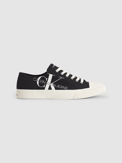 Calvin Klein Cipők HU637484 | Calvin Klein Canvas Férfi Sportcipő Fekete